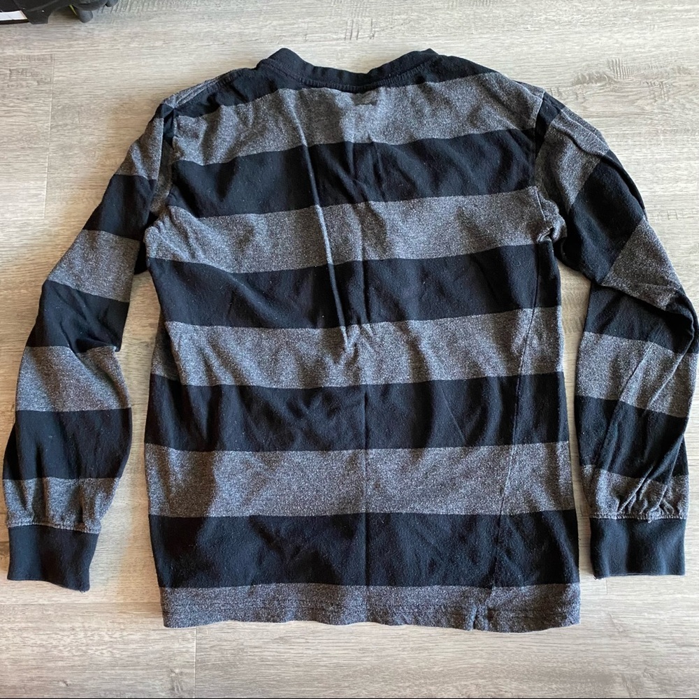 Boys Striped Henley Long Sleeve - Picture 7 of 10